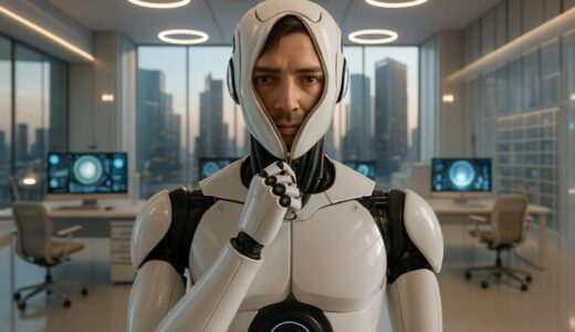 【フリー素材】未来でバカ売れ中！中身が人間なロボットスーツ