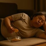 【フリー素材】現代の瞑想。悟りに辿り着いた50代主婦