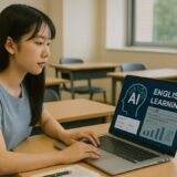 ap000017 | AIが支援する英語学習に取り組む高校生の女性【フリー素材】