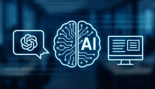 ChatGPTによる記事生成とオフィスでのAI活用イメージ【ap000069】